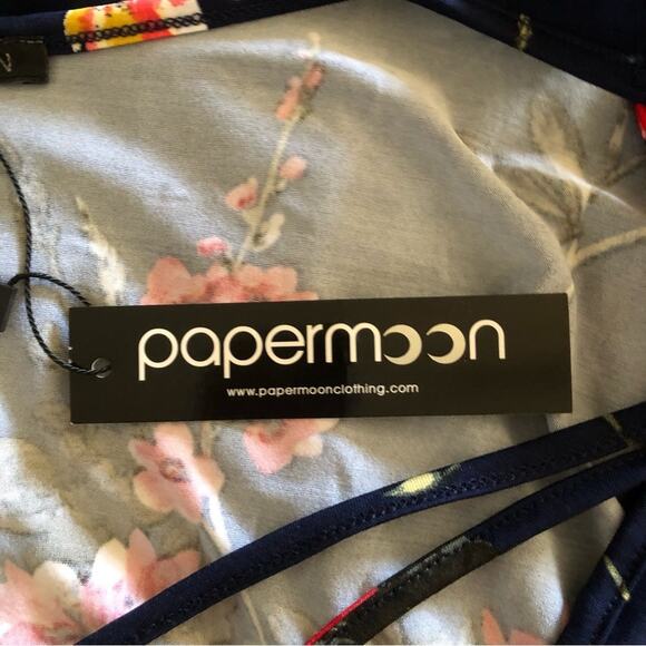 PaperMoon NWT Basima Back Detail Knit Top Beautiful Floral Tank Top Size 1X - Picture 11 of 13